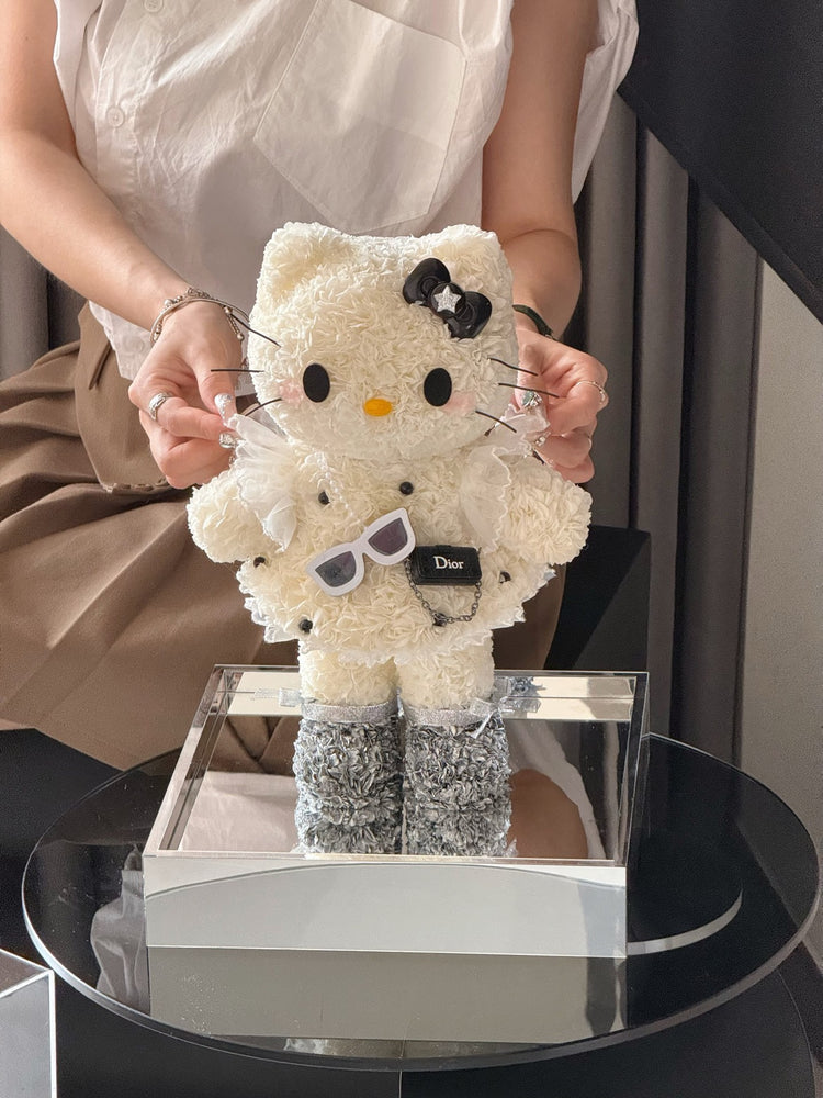 Standing Kitty White