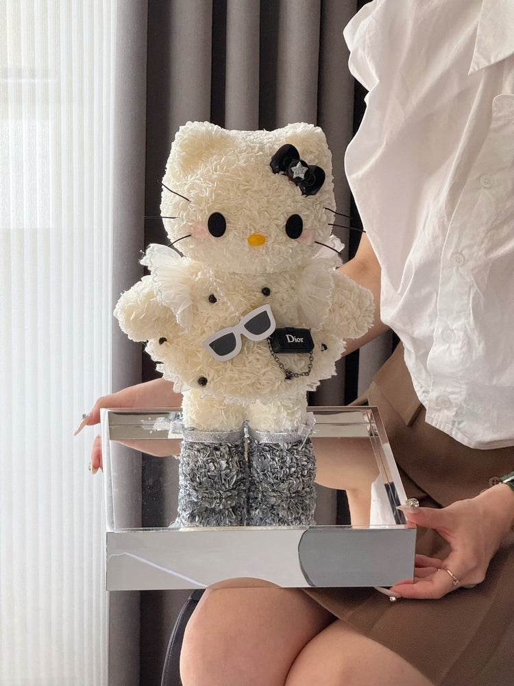 Standing Kitty White