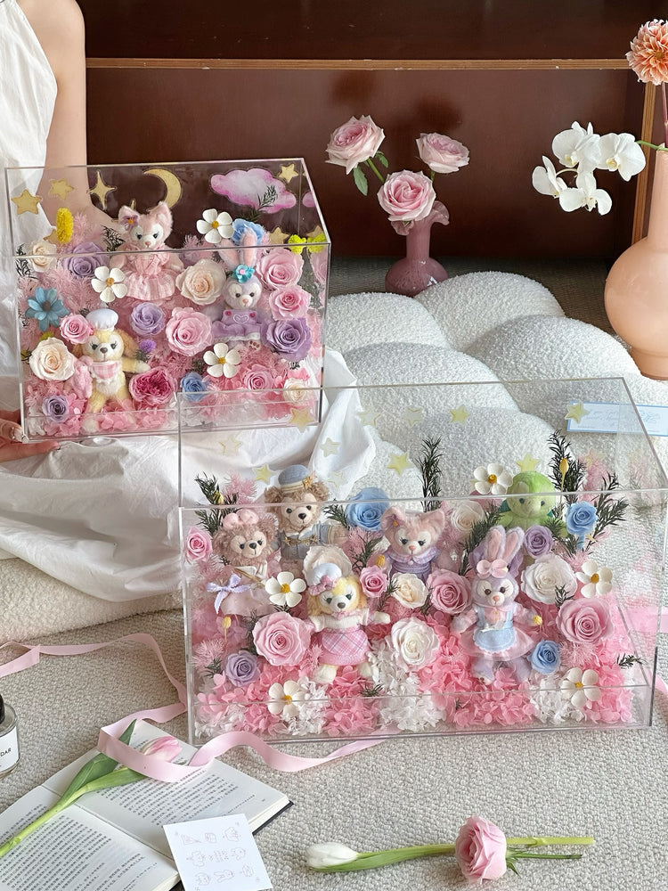 🏰🫧Disney Toy Flower Box ✨💕🎡🎢💒🩰🎠