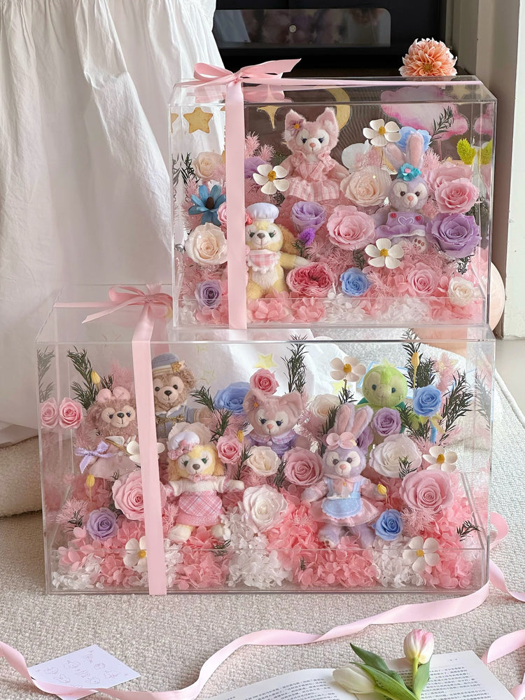 🏰🫧Disney Toy Flower Box ✨💕🎡🎢💒🩰🎠