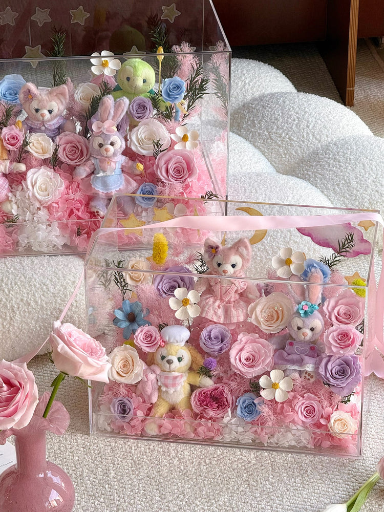 🏰🫧Disney Toy Flower Box ✨💕🎡🎢💒🩰🎠