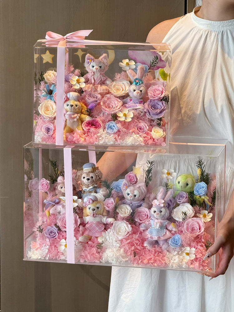 🏰🫧Disney Toy Flower Box ✨💕🎡🎢💒🩰🎠