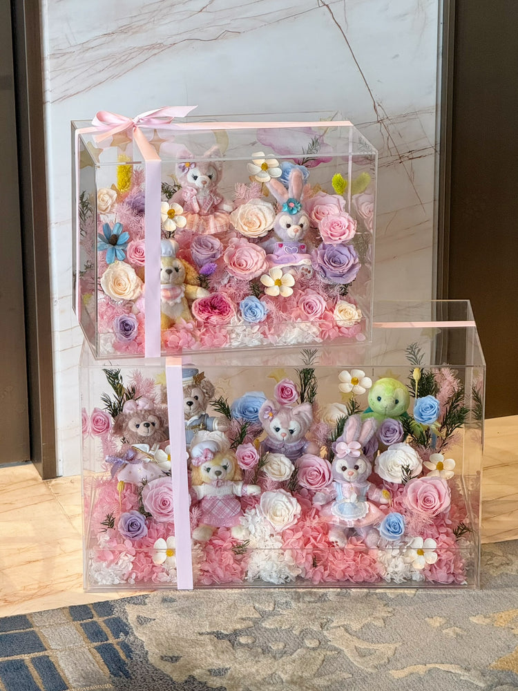 🏰🫧Disney Toy Flower Box ✨💕🎡🎢💒🩰🎠