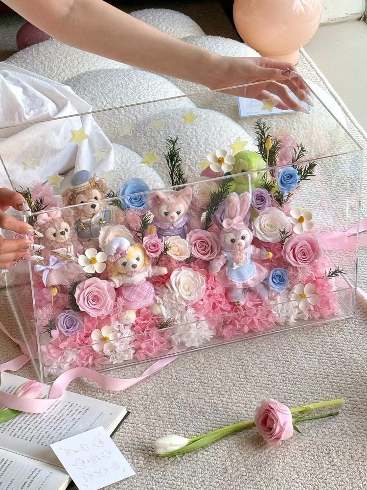🏰🫧Disney Toy Flower Box ✨💕🎡🎢💒🩰🎠