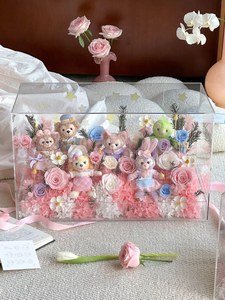 🏰🫧Disney Toy Flower Box ✨💕🎡🎢💒🩰🎠