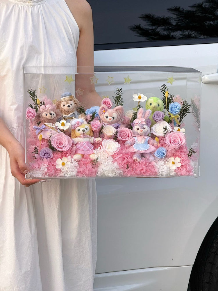 🏰🫧Disney Toy Flower Box ✨💕🎡🎢💒🩰🎠