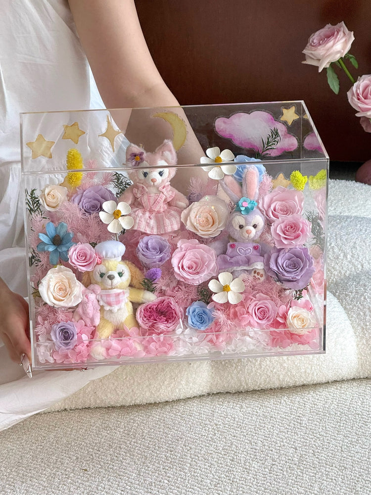 🏰🫧Disney Toy Flower Box ✨💕🎡🎢💒🩰🎠