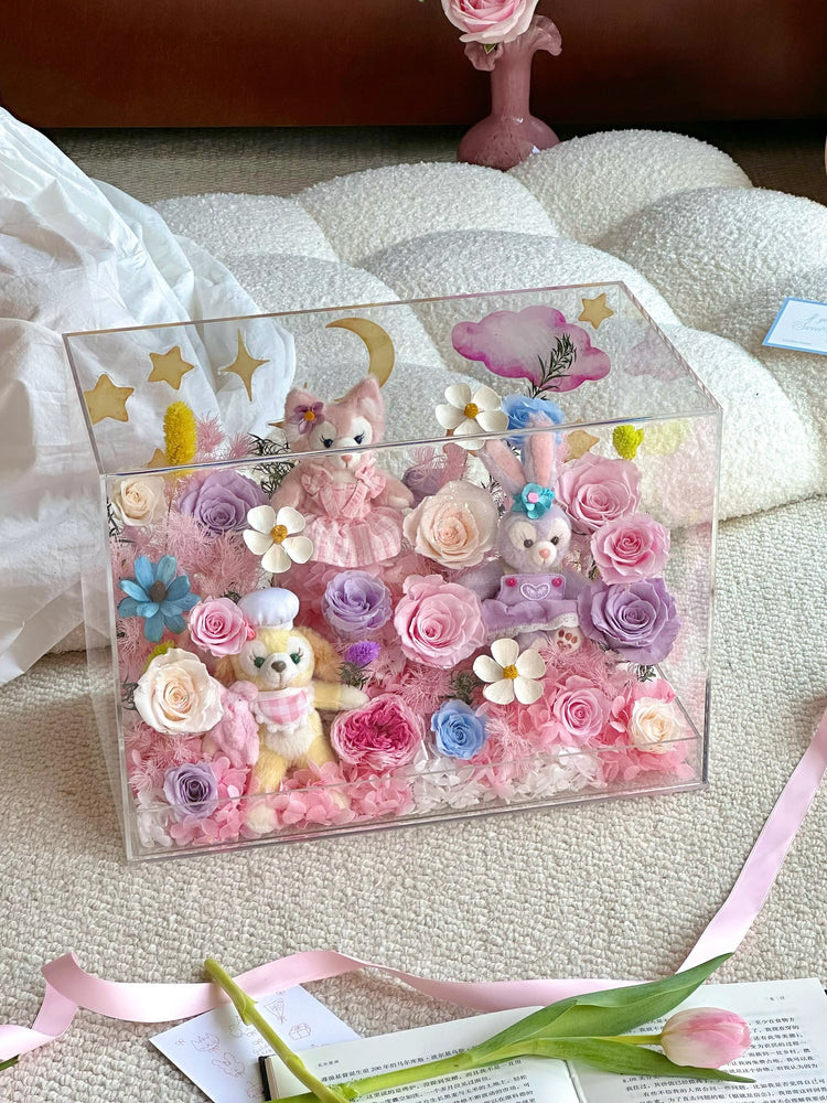 🏰🫧Disney Toy Flower Box ✨💕🎡🎢💒🩰🎠