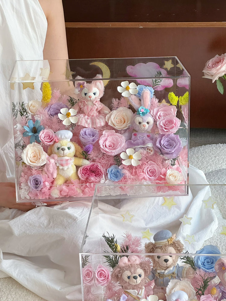 🏰🫧Disney Toy Flower Box ✨💕🎡🎢💒🩰🎠