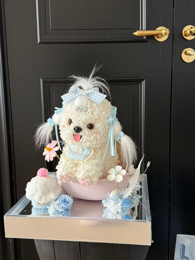 Dog in Cradle