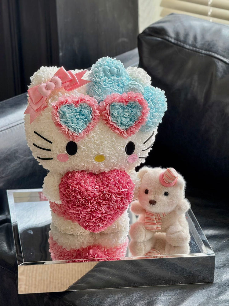 ᰔᯓHelloKitty🎀Standing with Hands Cupped Over the Heart