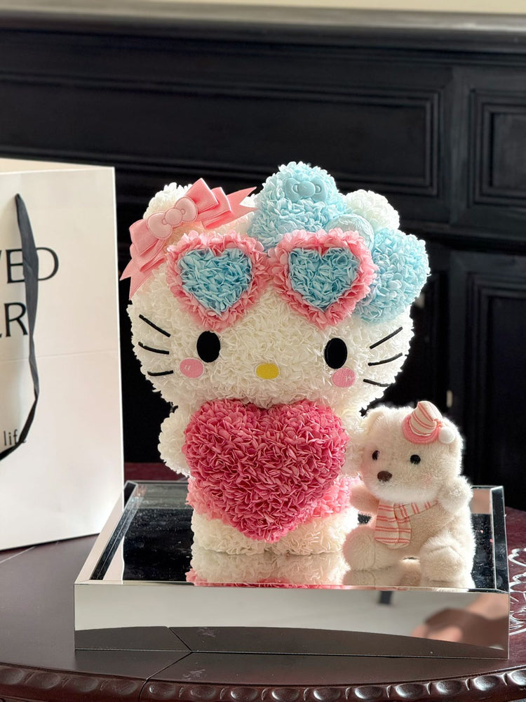 ᰔᯓHelloKitty🎀Standing with Hands Cupped Over the Heart