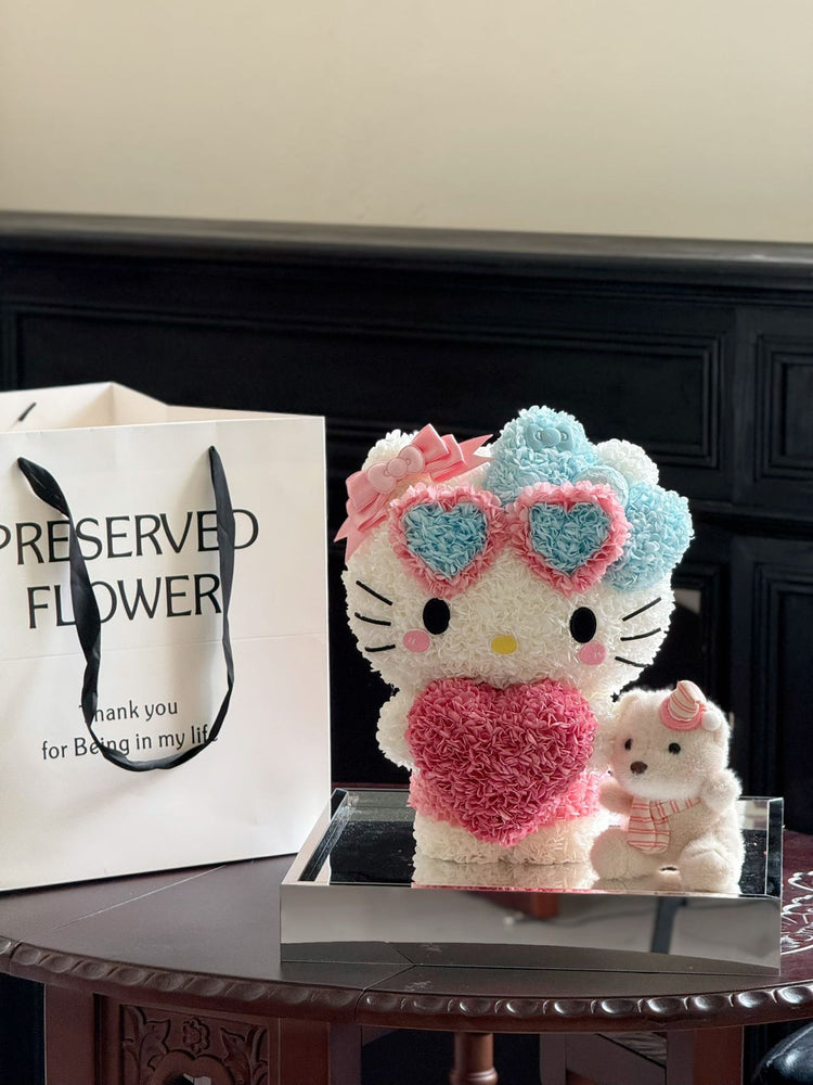 ᰔᯓHelloKitty🎀Standing with Hands Cupped Over the Heart