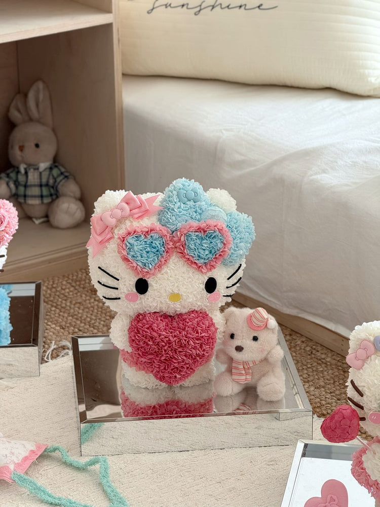 ᰔᯓHelloKitty🎀Standing with Hands Cupped Over the Heart
