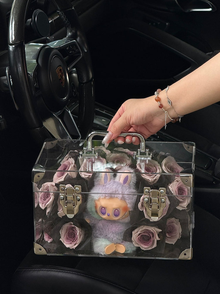 Labubu Luggage Flower Box