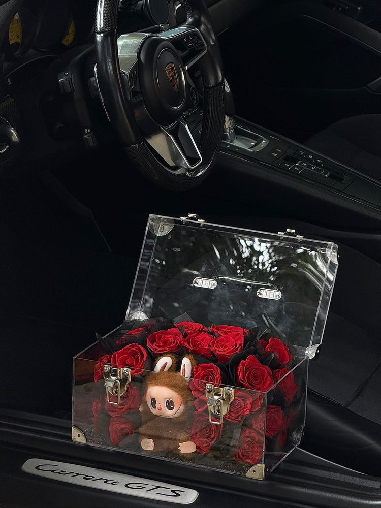 Labubu Luggage Flower Box
