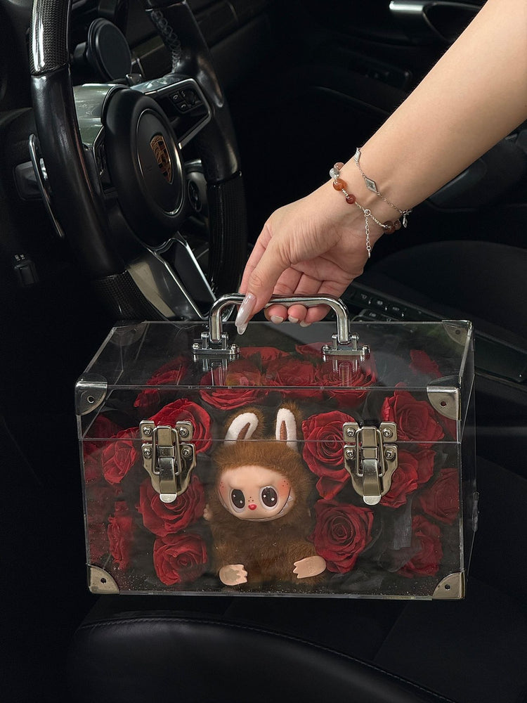 Labubu Luggage Flower Box