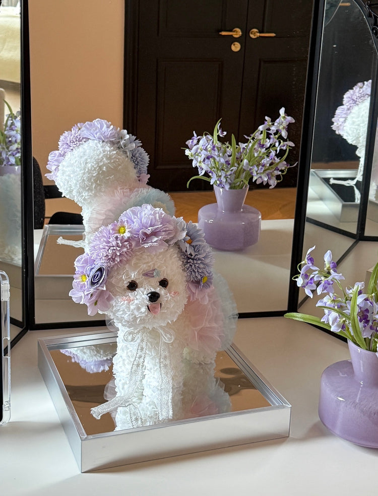 🌸🌼Flower Adorned Dog🐶
