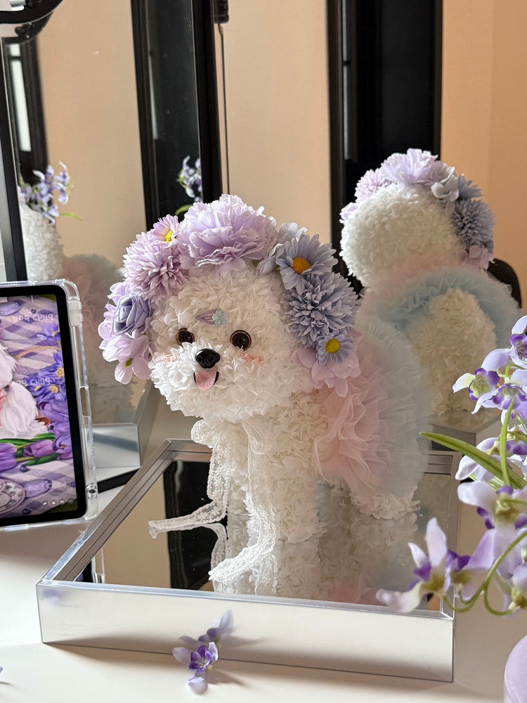 🌸🌼Flower Adorned Dog🐶