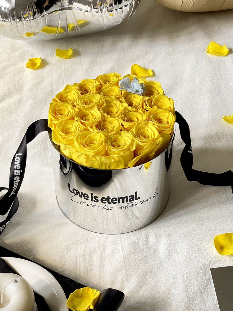 Yellow Rose 19-Flower Hug Bucket